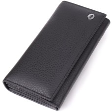 Гаманець ST Leather З натуральної шкіри Чорний (23084)