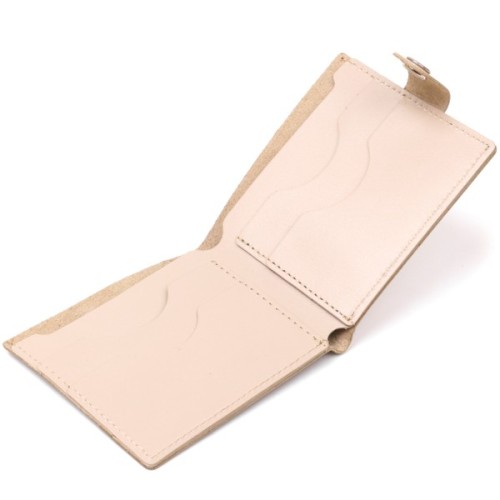 Портмоне Shvigel Шкіряне Бежеве (16468)