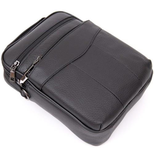 Сумка Vintage Месенджер Чорна (20393)