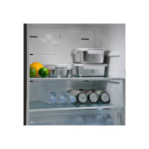 Харчовий контейнер Bergner Go Lovers з нержавіючої сталі круглий 1,5 л (BG-36316-GY)