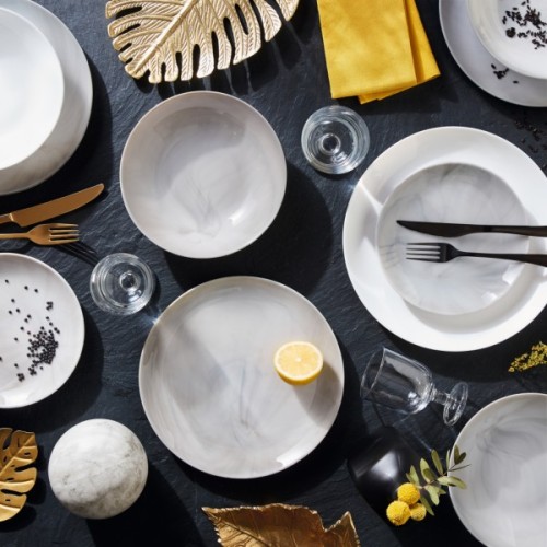 Тарілка Luminarc Diwali Marble Granit 25 см обідня (P9908)