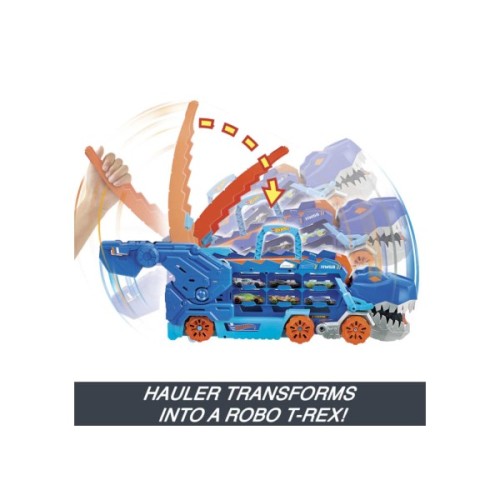 Автотрек Hot Wheels Мега-транспортер Неймовірний Ті-Рекс (HNG50)