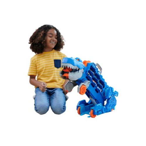 Автотрек Hot Wheels Мега-транспортер Неймовірний Ті-Рекс (HNG50)