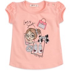 Футболка дитяча Breeze з дівчинкою (18735-86G-peach)