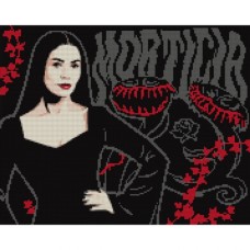 Картина по номерам Santi Wednesday Mysterious Morticia 40х50 см, алмазна мозаїка (955114)