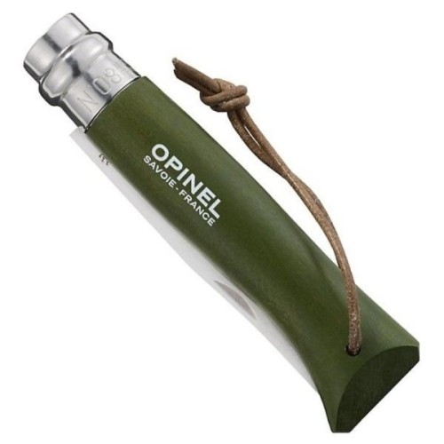Ніж Opinel №8 Inox VRI Trekking зеленый, без упаковки (001703)