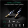 Кабель мультимедійний 3.5mm M to 3.5mm M 2.0m AV112 blue Ugreen (10687)