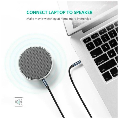 Кабель мультимедійний 3.5mm M to 3.5mm M 2.0m AV112 blue Ugreen (10687)
