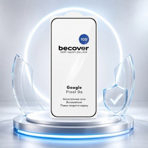Скло захисне BeCover 10D Google Pixel 9a Black (715715)