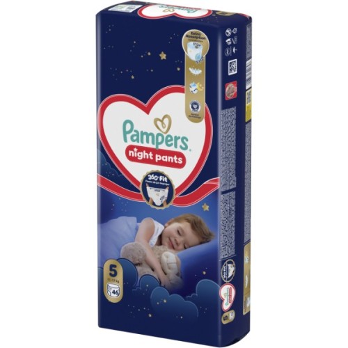 Підгузки Pampers Night Pants Розмір 5 (11-17 кг) 46 шт (8006530320658)