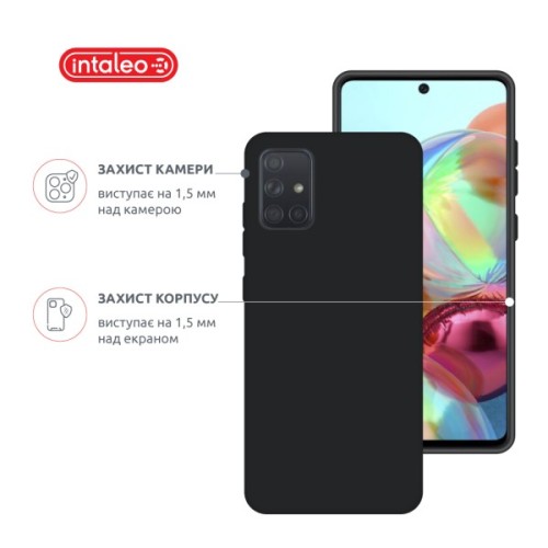 Чохол до мобільного телефона Intaleo SoftShell Samsung Galaxy A71 Black (1283126563072)