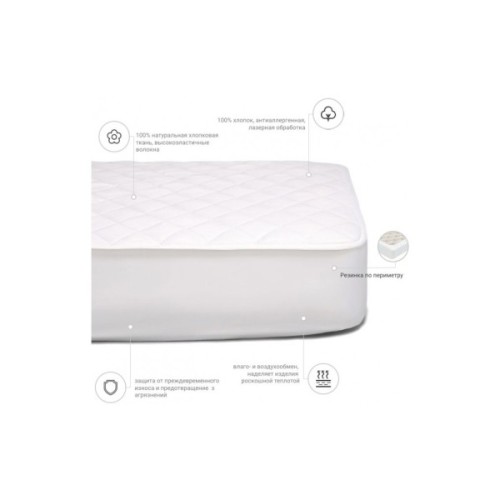 Наматрацник MirSon 951 Natural Line Стандарт Eco 150x200 см (2200000838070)