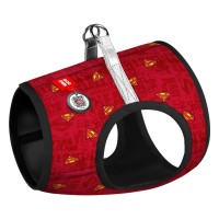 Шлея для собак WAUDOG Clothes з QR паспортом "Супермен червоний" S2 (1012-4007)