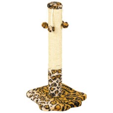 Дряпка (кігтеточка) для котів Природа Д04 стовпчик з 4-ма бубонами 67 cм (лапка) (4820157402962)