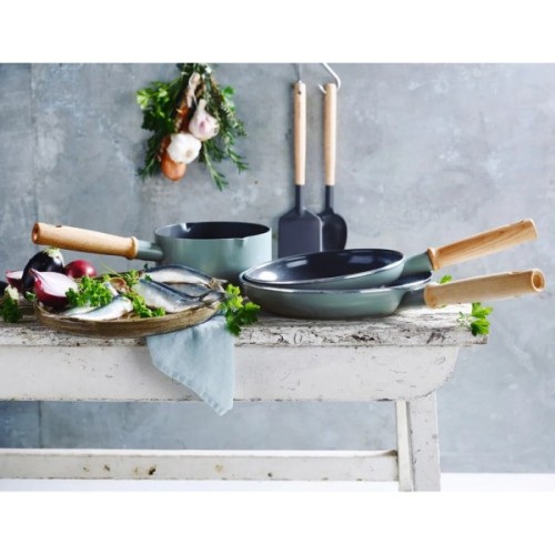 Сковорода GreenPan Mayflower Вок 28 см, 3,6 л з керамічним покриттям, блакитний (CC001683-001)