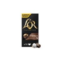 Кава L'OR Espresso Forza сумісні з Nespresso 100% Арабіка в капсулах 10 шт (8711000357934)