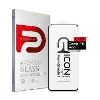 Скло захисне Armorstandart Icon Xiaomi Poco F6 Pro Black (ARM73499)