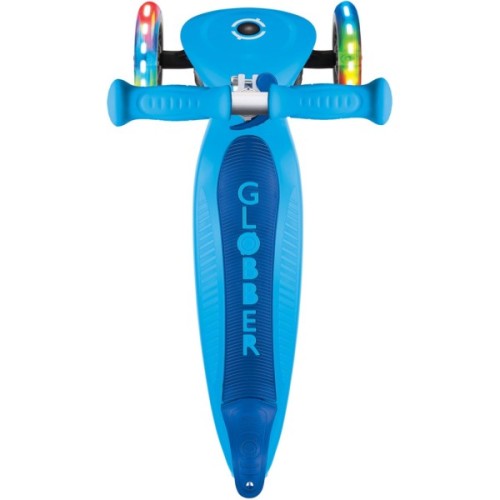 Самокат Globber серії Primo Foldable Lights блакитний Колеса з підсвічуванням (432-101-3)