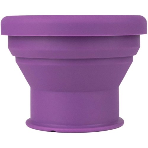 Чашка туристична Tribe Collapsible Shot 90 мл з кришкою, plum (T-FF-0030-plum)