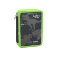 Пенал Cool For School 2 відділення з відворотами Чорний (CF87271)