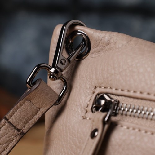 Сумка Vintage З натуральної шкіри Сіра (23005)