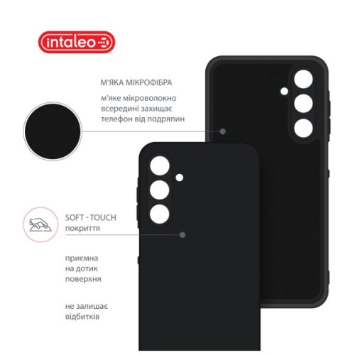 Чохол до мобільного телефона Intaleo Silicone Samsung Galaxy A25 Black (1283126600142)