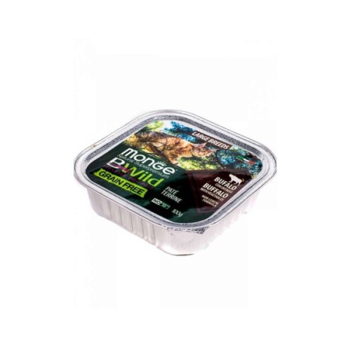 Паштет для котів Monge BWild Grain Free Wet Buffalo Large Breeds 100 г (8009470012850)