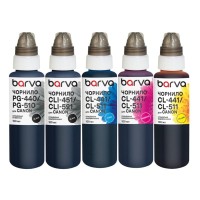 Чорнило Barva Canon PGI-450PGBK pigm + CLI-451BK/C/M/Y 5x100 мл special (CPGI450-100-MP)