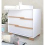 Комод-пеленатор Angelo Loft (біло-буковий) 90х51х90 (20008)