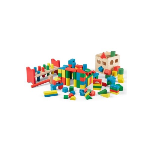 Розвиваюча іграшка Melissa&Doug МЕГА-набір Кубики/Сортер/Стучалка (MD93685)