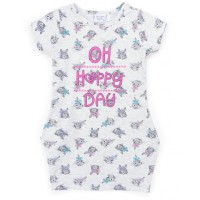 Плаття дитяче Breeze з кроликами (7678-98G-gray)