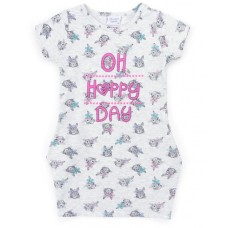 Плаття дитяче Breeze з кроликами (7678-98G-gray)