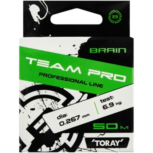 Волосінь Brain Team Pro 50m (clear) 0.267mm 6.9kg (1858.26.90)