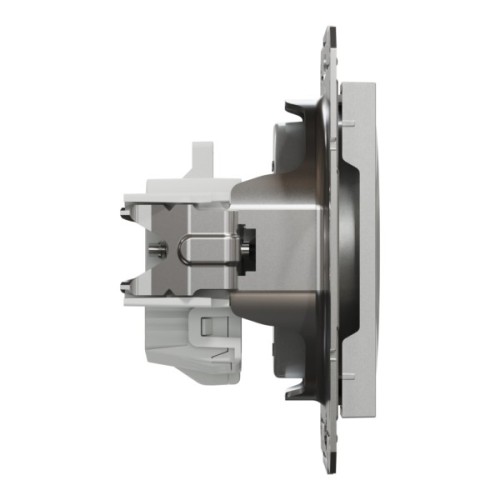 Розетка Schneider Electric ASFORA без заземлення алюм. (EPH3000161)