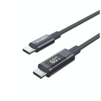 Дата кабель USB-C to USB-C 1.2m PD60W digital display nylon gray Choetech (XCC-1068-GY)