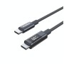 Дата кабель USB-C to USB-C 1.2m PD60W digital display nylon gray Choetech (XCC-1068-GY)