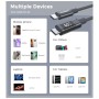 Дата кабель USB-C to USB-C 1.2m PD60W digital display nylon gray Choetech (XCC-1068-GY)