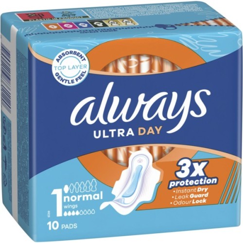Гігієнічні прокладки Always Ultra Day Normal (Розмір 1) 10 шт. (8700216861120)