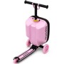 Самокат iSporter Travel 2в1 з валізою рожевий (K3_Pink)