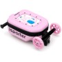 Самокат iSporter Travel 2в1 з валізою рожевий (K3_Pink)