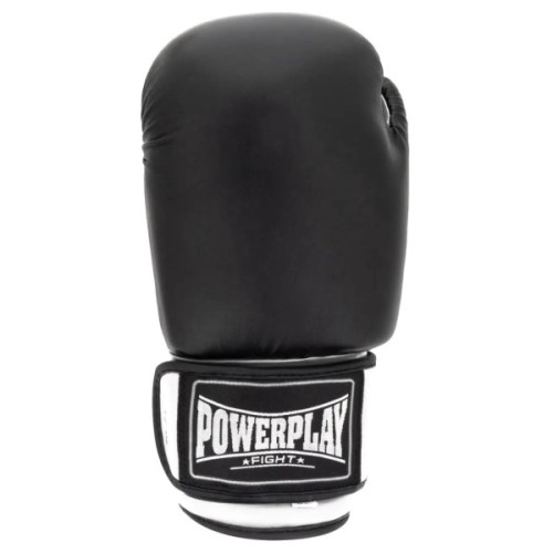Боксерські рукавички PowerPlay 3004 Classic Чорно-Білі 10 унцій (PP_3004_10oz_Bl/White)