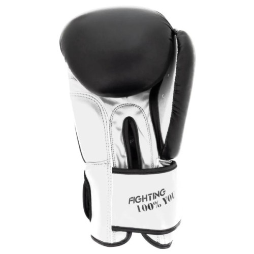 Боксерські рукавички PowerPlay 3004 Classic Чорно-Білі 10 унцій (PP_3004_10oz_Bl/White)