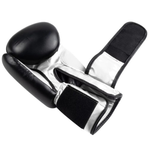 Боксерські рукавички PowerPlay 3004 Classic Чорно-Білі 10 унцій (PP_3004_10oz_Bl/White)