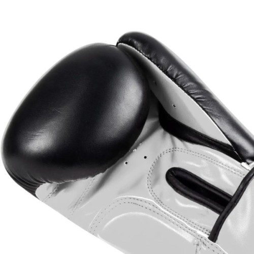 Боксерські рукавички PowerPlay 3004 Classic Чорно-Білі 10 унцій (PP_3004_10oz_Bl/White)