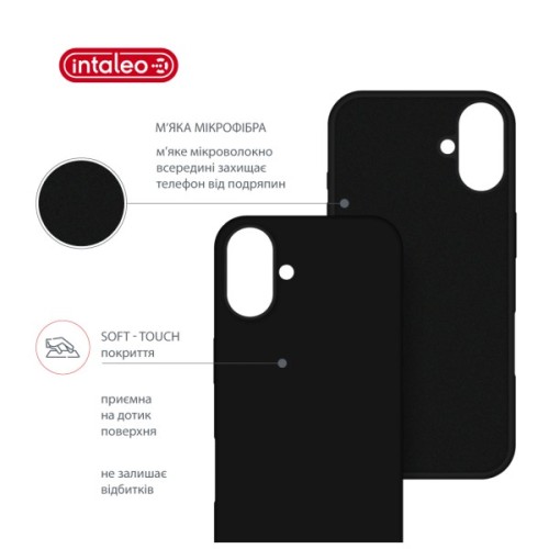 Чохол до мобільного телефона Intaleo SoftShell Apple iPhone 16 Plus Black (1283126609251)