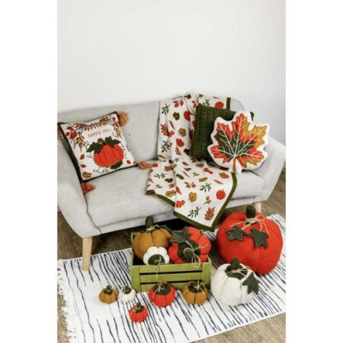 Наволочка Прованс декоративна в'язана Happy Fall Гарбуз 45х45 (029744)