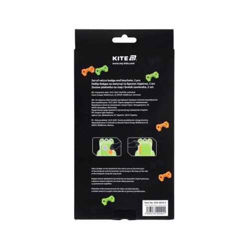 Бейдж Kite набір на липучці та підвіска (K25-3010-3)