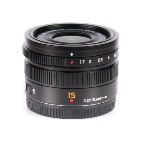 Об'єктив Panasonic Micro 4/3 Lens 15mm f/1.7 ASPH Black (H-X015E9-K)