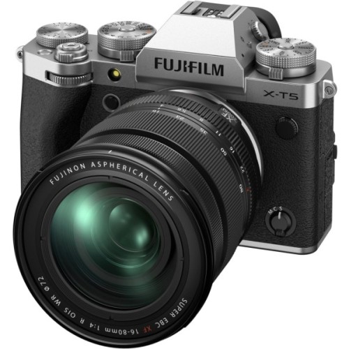 Цифровий фотоапарат Fujifilm X-T5 + XF 16-80 F4 Kit Silver (16939497)