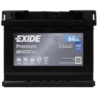 Акумулятор автомобільний EXIDE PREMIUM 64Ah (EA640)